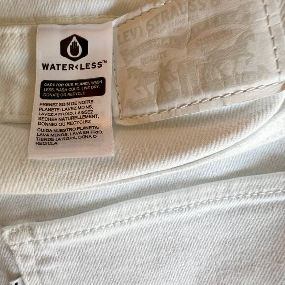 (NWOT) Levi's 721 High Rise Skinny Jeans White Size 29 - Picture 5 of 5
